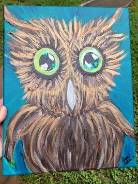 "Give A Hoot" Original Artwork Created By Brea Marie 11 X 14
